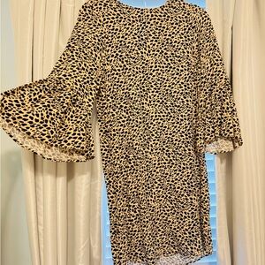 H&M Animal Print Long Sleeve Dress